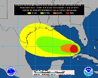 Rita , maintenant ouragan de catégorie 4,  fonce vers le Texas et la Louisiane