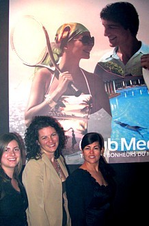 Isabelle Garneau, coordonatrice marketing Trade chez Club Med; Christine Dicaire, Directrice Marketing Communication chez Club Med et Nathalie Guay, directrice régionale chez Réseau Ensemble