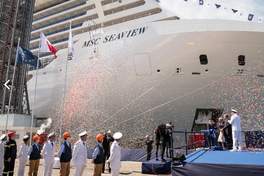 Cérémonie de livraison du MSC Seaview à Monfalcone © MSC CRUISES