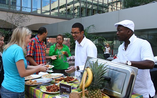 Une belle brochette... réunissant les chefs et les partenaires de Martinique gourmande.