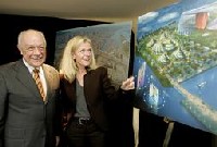 Charles Lapointe pdg de Tourisme Montréal et Isabelle Hudon présidente de la Chambre de Commerce du Montréal Métropolitain