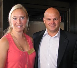 May Lilley, coordonnatrice relations publiques Vail Resorts et John MacMullen directeur ventes & marketing de RockResorts Floride et Caraïbes May Lilley, coordonnatrice relations publiques Vail Resorts et John MacMullen directeur ventes & marketing de RockResorts Floride et Caraïbes