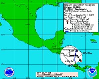 Naissance de la tempête tropicale « Beta »