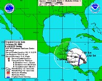 Evacuations sur une île colombienne à l'approche de la tempête tropicale Beta