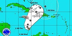 La dépression tropicale Tomas se dirige vers le centre des Caraïbes  La dépression tropicale Tomas se dirige vers le centre des Caraïbes