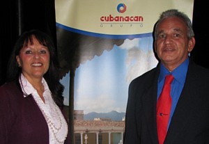 Dany Paquette du Bureau de Tourisme de Cuba et Fidel Quiròs, représentant de Cubanacan à Santa Lucia