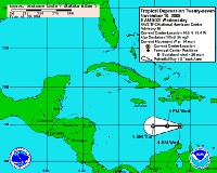 Caraïbes : la dépression tropicale DT 27 s'essouffle