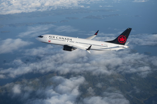 Le 737MAX de Boeing dans les couleurs d'Air Canada. (Groupe CNW/Air Canada)