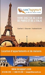 Loc'appart lance officiellement la saison 2011 avec une nouvelle brochure.  Loc'appart lance officiellement la saison 2011 avec une nouvelle brochure.