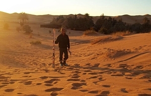 Faire du ski dans les dunes