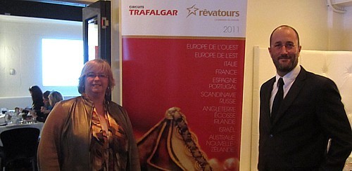 Manon Doucet, directrice des ventes, et Louis Michaud, représentant des ventes, Rêvatours et Merika Tours (cr.photo: Rêvatours)