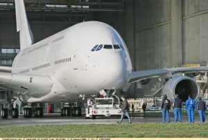 L' Airbus A380 en visite au pays