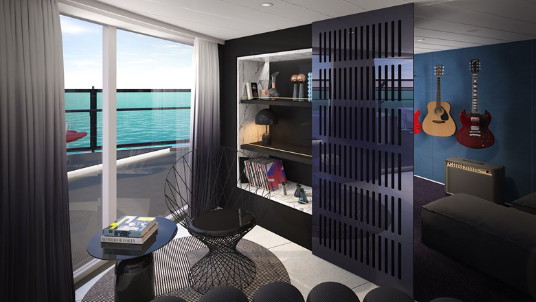 Massive suite . Crédit Photo Virgin Voyage