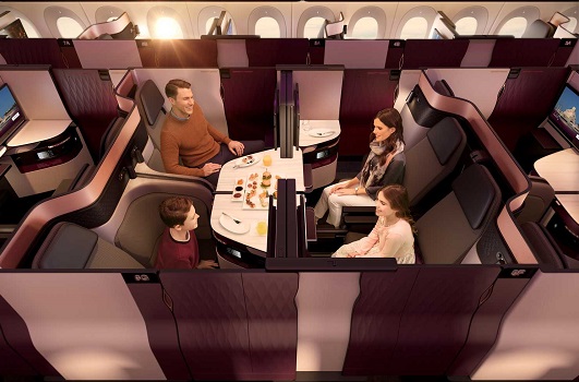 Qatar Airways dévoile sa Qsuite primée sur ses vols montréalais