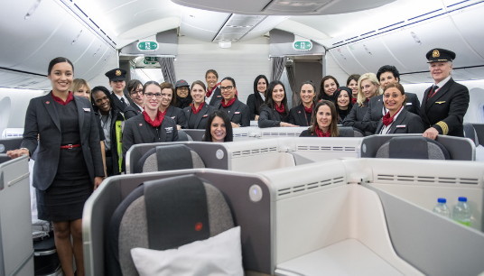 Air Canada a souligné aujourd’hui la Journée internationale des femmes 2019