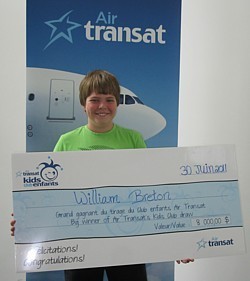 Air Transat dévoile le gagnant du grand prix du Club Enfants