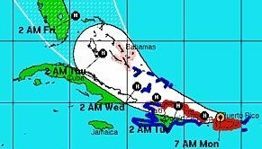 L'ouragan Irene en route vers la République dominicaine L'ouragan Irene en route vers la République dominicaine