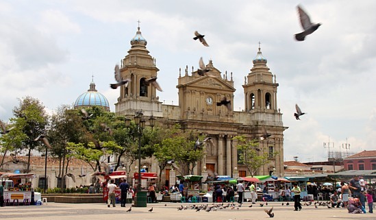 La plaza Mayor de la ville de Guatemala.