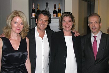 Diane Audet, chargée comm. d'Air France; Jean-François Plante, du Bistro l'Aromate; Armelle Tardy-Joubert, DG d'Atout France et Bruno Clerc, Consul de France à Montréal