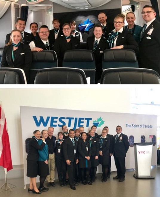 Le Dreamliner de WestJet effectue son premier vol transatlantique