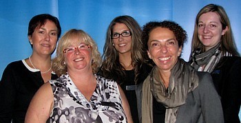 de g. à dr : Pascale Carillo, chef de produit; Manon Doucet, directrice ventes; Anne Bourbeillon, coordonnatrice administrative; Renée Boisvert, directrice générale et Alexandra Allard, superviseur exploitation de Transat Découvertes de g. à dr : Pascale Carillo, chef de produit; Manon Doucet, directrice ventes; Anne Bourbeillon, coordonnatrice administrative; Renée Boisvert, directrice générale et Alexandra Allard, superviseur exploitation de Transat Découvertes