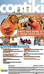 Contiki Holidays lance sa nouvelle brochure Contiki Holidays lance sa nouvelle brochure