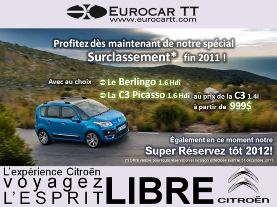 Promo spéciale fin d'année chez Eurocar TT Promo spéciale fin d'année chez Eurocar TT