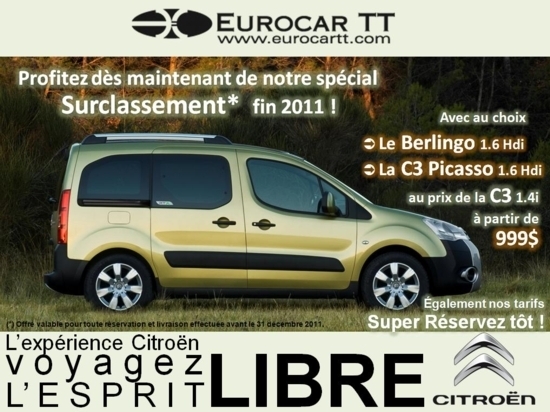 Promo spéciale fin d'année chez Eurocar TT