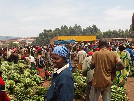 Marché traditionnel au Burundi