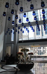 Le lobby de l'hôtel W. Le lobby de l'hôtel W.