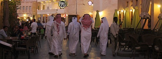 Le Souq Wakif est très fréquenté à la tombée de la nuit.