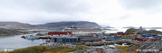 MSC fait escale pour la première fois au Groenland