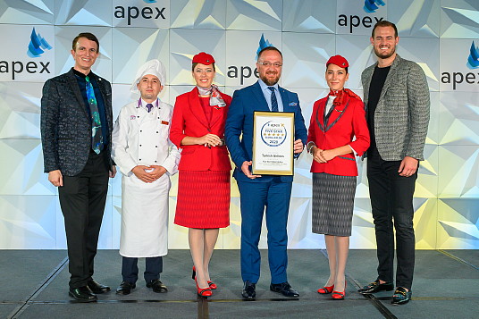 Turkish Airlines nommé "2020 Five Star Global Airline" aux APEX Awards