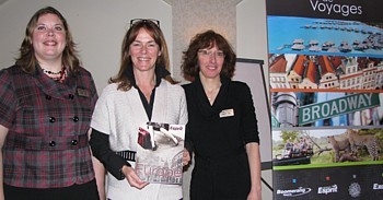 Claudia Tourigny, responsable développement des affaires; Josée Casavant, directrice ventes et marketing et Nathalie Demontigny, coordonnatrice ventes de Vacances Esprit Claudia Tourigny, responsable développement des affaires; Josée Casavant, directrice ventes et marketing et Nathalie Demontigny, coordonnatrice ventes de Vacances Esprit