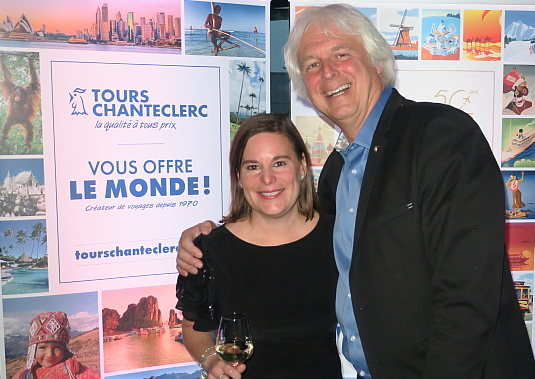 Cristelle Cormier, directrice générale adjointe et Claude St-Pierre, PDG de Tours Chanteclerc