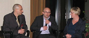 Selim Hocini, responsable administration et NTI d'Atout france, Thomas Courcoul, directeur marketing d'Eurocar TT et Carole Giguère, directrice produit chez Air France Selim Hocini, responsable administration et NTI d'Atout france, Thomas Courcoul, directeur marketing d'Eurocar TT et Carole Giguère, directrice produit chez Air France