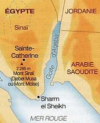 Un pont entre l'Égypte et l'Arabie Saoudite en 2014 