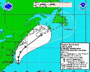 Formation de 'Beryl' la seconde tempête tropicale de la saison dans l'Atlantique