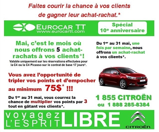 EurocarTT : un nouveau gagnant et une offre prolongée 