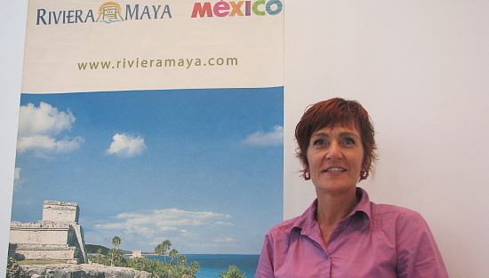 Jeanette Rigter , responsable promotions Amérique du Nord de la Riviera Maya Jeanette Rigter , responsable promotions Amérique du Nord de la Riviera Maya
