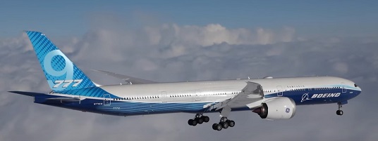 Le Boeing 777 x prend les airs pour la première fois