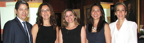 Camilo Aguilar , président et Patricia Perez, directrice générale de Canandes; s.e. Sophia Lastenia Cerrato, ambassadrice du Honduras,  Wendy Rivera, attachée commerciale et Martha Becerra, vice-consule du Honduras à Montréal Camilo Aguilar , président et Patricia Perez, directrice générale de Canandes; s.e. Sophia Lastenia Cerrato, ambassadrice du Honduras,  Wendy Rivera, attachée commerciale et Martha Becerra, vice-consule du Honduras à Montréal