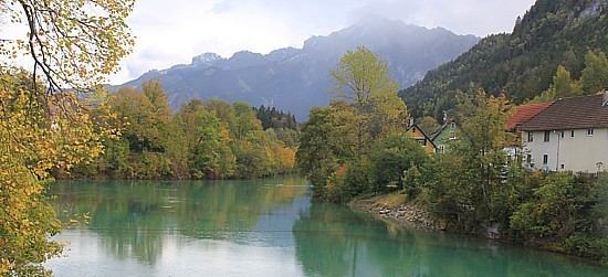 La Route romantique porte bien son nom, notamment à Fussen, qui est traversée par la Lech. La Route romantique porte bien son nom, notamment à Fussen, qui est traversée par la Lech.