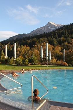A l'Intercontinental de Berchtesgaden : spa et piscine avec vues...