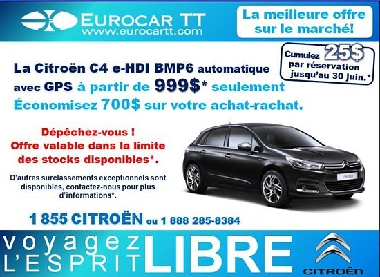 EurocarTT : tarifs été et prolongation de la promo agents