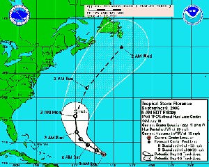 Les Bermudes sur la trajectoire de la tempête tropicale Florence Les Bermudes sur la trajectoire de la tempête tropicale Florence