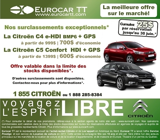 Surclassements exceptionnels (*) chez Eurocar TT Surclassements exceptionnels (*) chez Eurocar TT