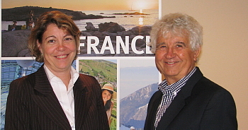 Armelle Tardy-Joubert, directrice Canada d'Atout France et François Mariani vice-président de la Chambre de Commerce et d’Industrie de la Région Provence Alpes Côte d’Azur et représentant à l’Euro Région Alpmed Armelle Tardy-Joubert, directrice Canada d'Atout France et François Mariani vice-président de la Chambre de Commerce et d’Industrie de la Région Provence Alpes Côte d’Azur et représentant à l’Euro Région Alpmed