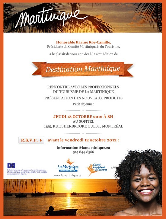 La Martinique convie les agents de voyages à un séminaire matinal le 18 octobre La Martinique convie les agents de voyages à un séminaire matinal le 18 octobre