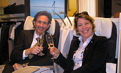 Fabien Pelous et Armelle Tardy-Joubert, Directrice Canada d'Atout France Fabien Pelous et Armelle Tardy-Joubert, Directrice Canada d'Atout France